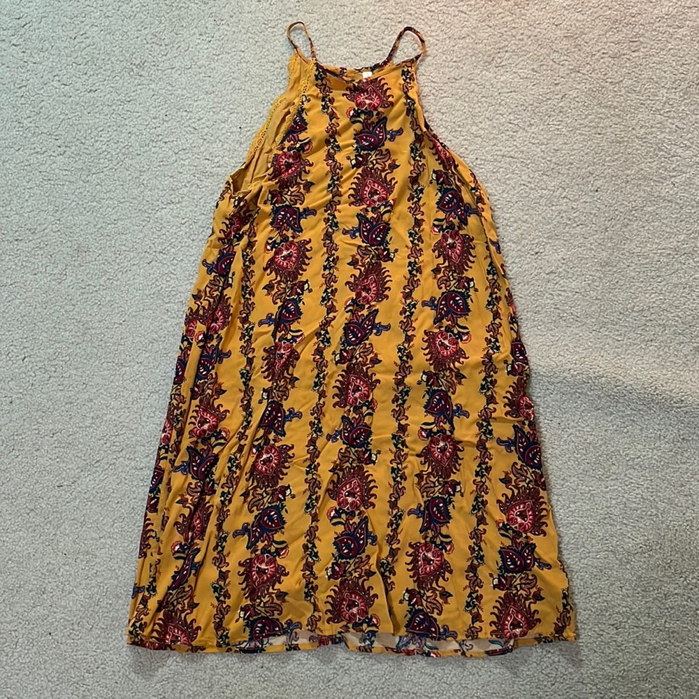 YELLOW/MUSTARD FLOWY DRESS